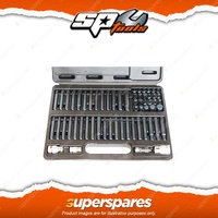 SP Tools 60Pcs Professional Bit Set - 10mm Dr Inhex Shank Bits Adapters