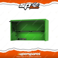 SP Tools 59" USA Sumo Series Wide Power Top Hutch 13 Drawer Cabinet Green/Black