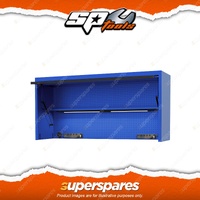 SP Tools 73" USA Sumo Series Wide Power Top Hutch - 21 Drawer Cabinet Blue/Black