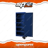 SP Tools 27" USA Sumo Ser Side Cabinet 4 Roller Shelves&1 Fixed Shelf Blue/Black
