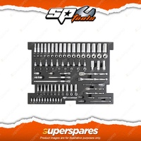 SP Tools 106Pcs Tech Series Foam Tray - Metric 440x580mm Included Sockets & Acc