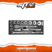 SP Tools 15Pcs Tech Series Foam Tray Metric Only Included Sockets & Accessories