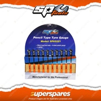 SP Tools Pocket Pen Guage - Pencil Type Tyre Gauge Metal Head and Body Display