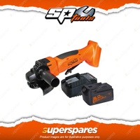 SP Tools 18V Brushless 125mm Cut Off Angle Grinder - with Battery & Charger