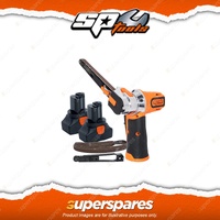 SP Tools 16V Belt Sander - with Charger & 2x 3.0Ah Battery Packs Belt Support