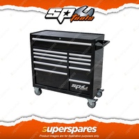 SP Tools Custom Series Roller Cabinet 11 Drawer Black/Chrome Workshop