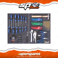 SP Tools 89Pcs Tool Kit Tools Only Include Screwdrivers Hex Keys Pliers Wrench