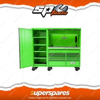 SP Tools 86" USA Sumo Series Workstation Green/Black UV Powder Coating