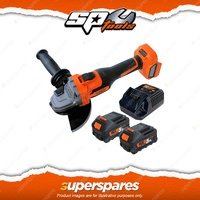 SP Tools 18V 125mm Brushless 6 Speed Angle Grinder Kit - Slide Switch