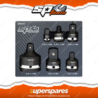 SP Tools 6 Pcs Impact Adapter Set - High Strength Chrome Molybdenum Steel