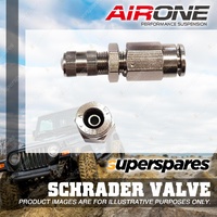Airone Schrader Valve for Air Ride Suspension Push To Connect 1/4" Tube
