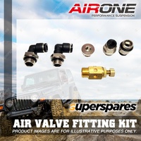 Airone Twin Air Valve Easy Install Fitting Kit With push connect fittings
