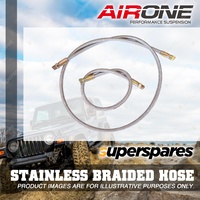 Airone Stainless Braided Hose 700mm w Flare Fitting With 3/8" Flare Fitting