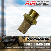 Airone Threaded Cone Silencer 1/8 NPT - Suits Valve and Air System Outlets
