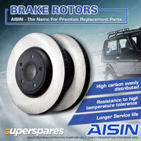 2x Front Aisin Xtra-Dura Vented Brake Rotors for Mazda Mazda 3 BK BL OD 277.9mm