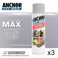 3 x Anchor Max Blue Grey N53 400G - Industrial-Grade Protection Fast Drying