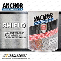 Anchor Shield Gloss Black 1L - Premium Metal Protection Exceptional Adhesion