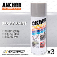 3 x Anchor Genting Dusk Lacquer Spray Paint 300 Gram Versatile Aerosol Coating
