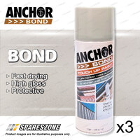 3 x Anchor Bond Stone / Riversand / Beige Paint 300 Gram For Repair On Colorbond
