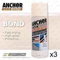 3 x Anchor Bond White Birch Paint 300 Gram For Repair On Colorbond Powder Coated