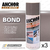 3 x Anchor Bond Basalt / Granite Paint 300 Gram For Repair On Colorbond