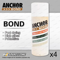 4 Anchor Bond Caravan Cream Paint 150 Gram For Repair On Colorbond Powder Coated