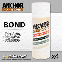 4 x Anchor Bond Monument Full Gloss Paint 150 Gram For Repair On Colorbond