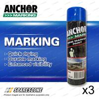 3 Anchor Mine Marker Blue Non Flammable Marking Paint 400 Gram Clear and Durable