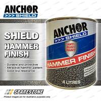 1 x Anchor Shield Hammer Finish Silver Paint 4L Durable Protective
