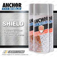 3 Packets of Anchor Shield Silver Aerosol Paint 300 Gram Rust Prevention