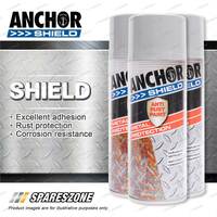 3 Packets of Anchor Shield Grey Primer Aerosol Paint 300 Gram Rust Prevention