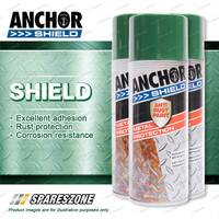 3 Packets of Anchor Shield Brunswick Green Aerosol Paint 300g Rust Prevention