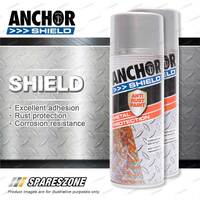2 Packets of Anchor Shield Silver Aerosol Paint 300 Gram Rust Prevention
