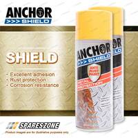 2 Packets of Anchor Shield Golden Yellow Aerosol Paint 300 Gram Rust Prevention