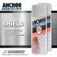 2 Packets of Anchor Shield Grey Primer Aerosol Paint 300 Gram Rust Prevention