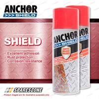 2 Packets of Anchor Shield Gloss Red Aerosol Paint 300 Gram Rust Prevention
