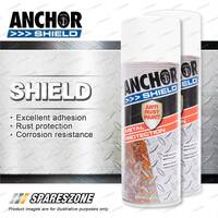 2 Packets of Anchor Shield Clear Aerosol Paint 300 Gram Rust Prevention