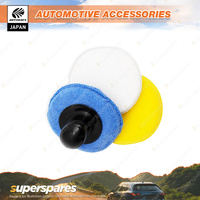 Autobacs 3 In 1 Polishing Pad Set - Applicator Buffing and Polishing Pads