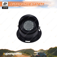 Autobacs 1080 12V Black Caravan & RV Dome-Style Camera - 110 Deg & 12 LED Lights