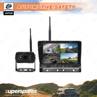 Autobacs 7 Inch High Resolution Wireless Reversing System - Quad View