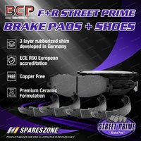 Front Ceramic Brake Pads + Rear Shoes for Mazda 121 DA 1.3L 44KW FWD Hatchback