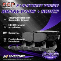 BCP Ceramic Brake Pads + Shoes Set for Toyota Land Cruiser LJ70RV HJ75RV 2.4 4.0