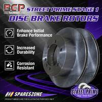 Pair Rear BCP Disc Brake Rotors for Subaru Leone Vortex XT Coupe 1985-1994