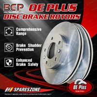 Front Pair Disc Brake Rotors for Ford Fiesta WQ WP Focus LR BCP Brand