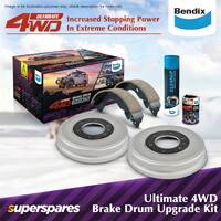 Bendix Rear Ultimate 4WD Brake Drum Upgrade Kit for Ford Ranger PJ PK 3.0L 115kW