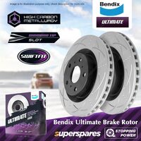 Bendix Front Ultimate Disc Brake Rotors for Holden Caprice WM Calais VE VF 6.0L