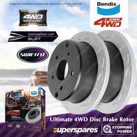 Bendix Front ULT4WD Brake Rotors for Toyota Landcruiser Prado VZJ KZJ90 95 RZJ95