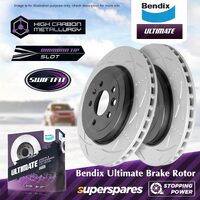 Bendix Rear Ultimate Disc Brake Rotors for Ford FPV BA BF FG Premium Brakes