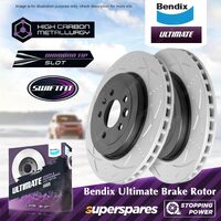 Bendix Ultimate Rear Disc Brake Rotors for Ford FPV BA BF FG Premium Brakes