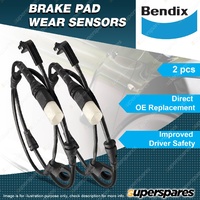 2 x Bendix Front Brake Pad Wear Sensors for Mercedes Benz C 300 320D 350 00-on
